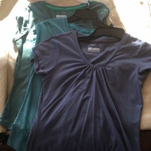 Lot of 3 Columbia women’s Omniwick shirts